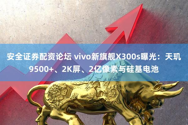 安全证券配资论坛 vivo新旗舰X300s曝光：天玑9500+、2K屏、2亿像素与硅基电池